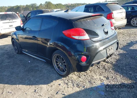 2014 Hyundai Veloster Turbo W/Black z USA, uszkodzony, nr VIN KMHTC6AE3EU194018